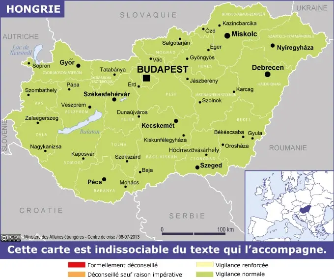 Carte sécurité quartiers Budapest
